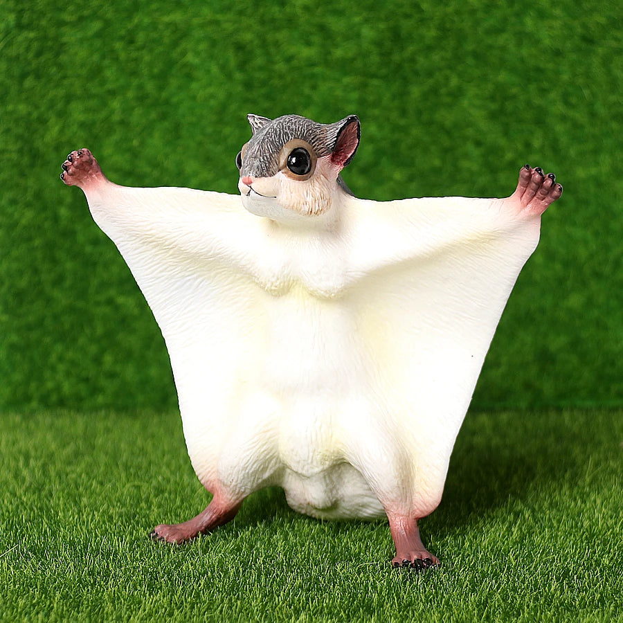 Realistic Sugar Glider Flying Squirrel Forest Animals Model Figures Wild Life Figurine Collection Fun Educational Marsupial Toy
