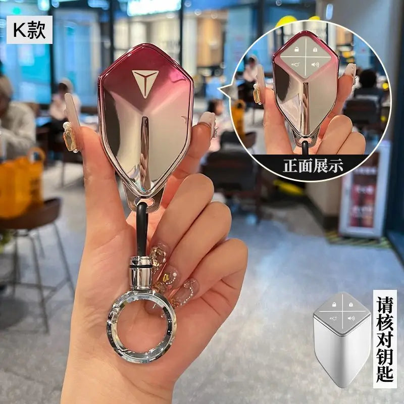 For Changan Deepal S07 S7 SL03 2023 2024 2025 Car Key Case Cover Ladies Key Chain Remote Protection Shell Keyless Accessories