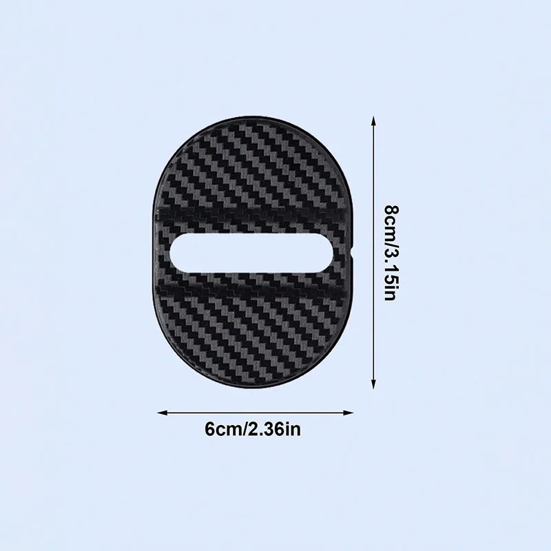 4Pcs Universal Door Lock Covers Shock-Absorbing Noise-Reducing Waterproof Protector Easy Stick-on for Sedan SUV