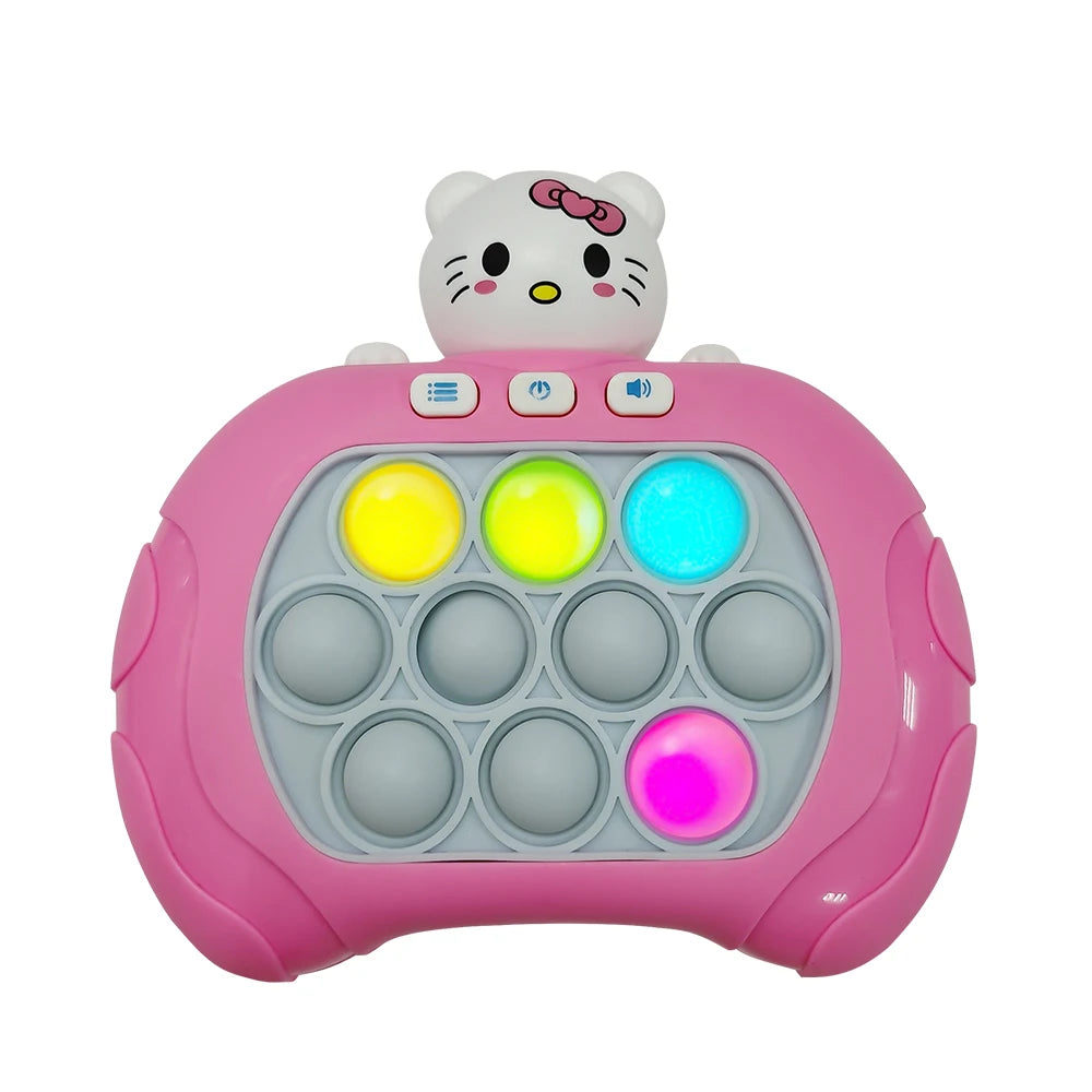 2027 Hello Kitty Kuromi Quick Push Game Pop Up Fidget Bubble Electronic Pop it Pro Game Lightweight Anti-Stress Toy Adult Gift