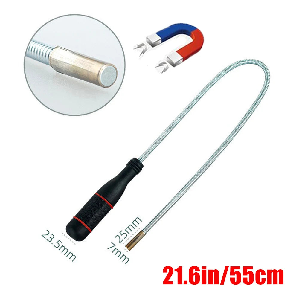 Hot Telescoping Magnetic Pickup Tool Magnetic Parts Trays Magnet Flexible Spring Stick Car Accessories Automotive Tools For BMW