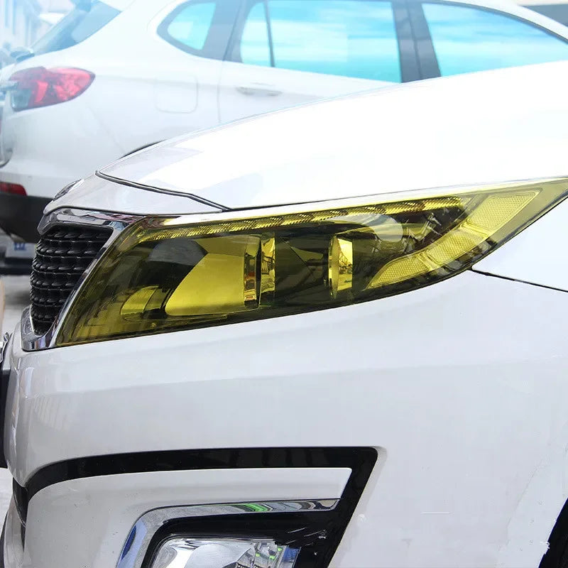 Gloss Transparent Light Black Smoke PVC Film Tint 30 X60cm Auto Car Light Headlight Taillight Tint Vinyl Film Sticker Wrap Cover