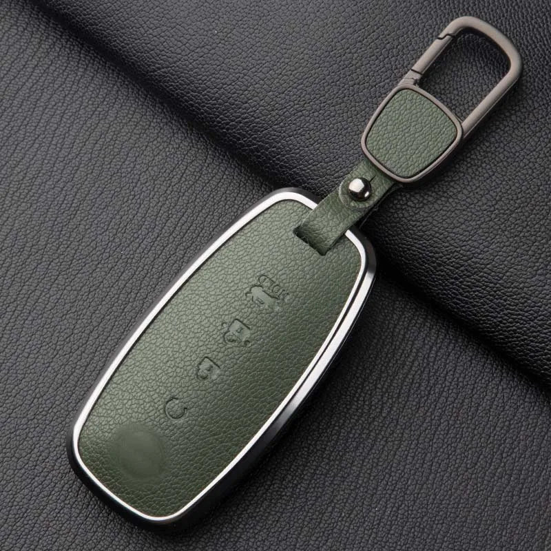 Sheepskin Key Case Cover,for Nissan Leaf Juke Micra Qashqai J11 X-Trail T32/33 Tiida Pathfinder Versa Note Patrol Metal Sheepski