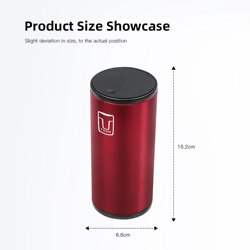Car Trash Bin Alloy Garbage Can Car Interior Organizer Storage Accessories For Tank SUV 400 Hi4-Z 800 300 Hi4-T 500 Hi4-Z 700