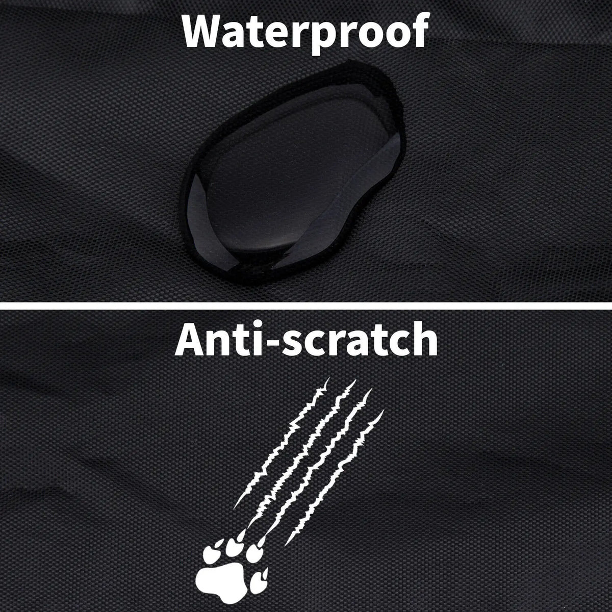 Waterproof Car Rear Back Seat Cover Black Pet Dog Protector Universal Car Rear Seat Protector Mat Cover Travel Safety Protector