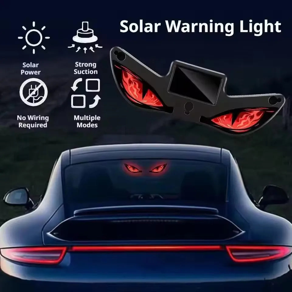 Animated Devil Eyes LED Car Light Smart Dynamic Eye Display Windshield Decorative Light For Vehicle Interior Car Accessories