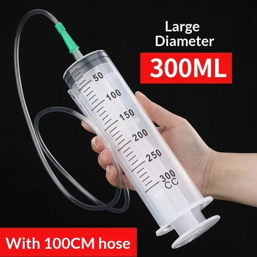 60Ml-500Ml Durable Large Capacity Syringe Car Oil Extractor Suitable for Laboratory Dispensing Glue Large Syringe Dispensing