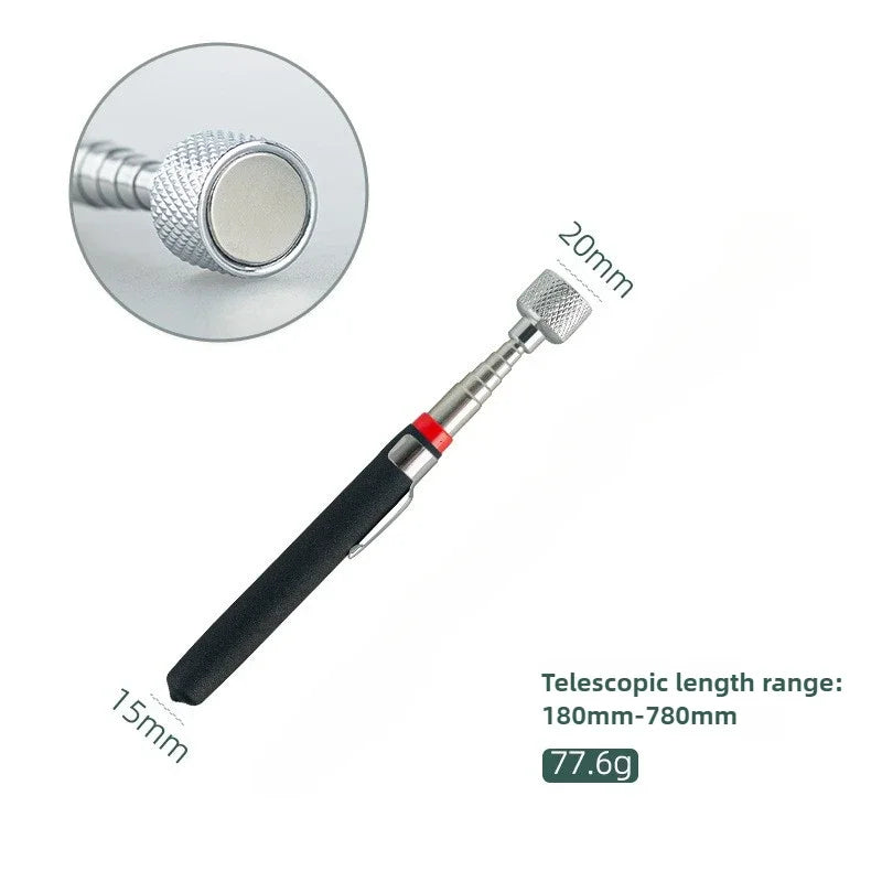 Flexible Magnetic Pickup Tool Extendable Magnetic Handheld Stick with Non-Slip Handle Retrieval Tools for Pick-up Screws Nuts