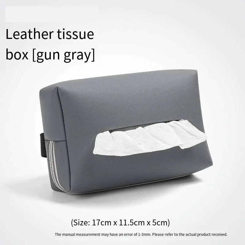Car Interior Tissue Box Car Armrest Box Tissue Box Car Interior Bag Drawstring Paper Bag Napkins Minimalist Car Rear Seat Back