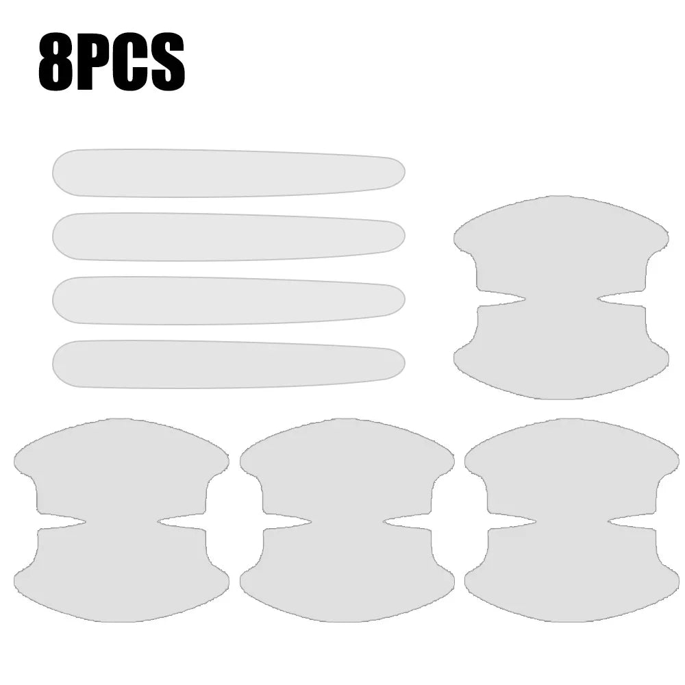 Universal Car Door Handle Anti-scratch Protective Stickers Clear Invisible Car Door Wrist Paint Protection Film Decals