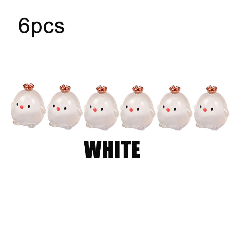 6PCS Driving Assistance Signs Luminous Chicken Safety Points Inside The Car ,Car Point Marking, Car Center Console Decoration