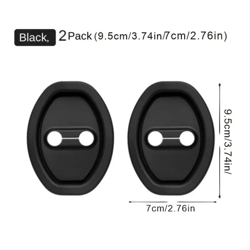 New Upgraded Silicone Stickers Car Door Lock Buckle Cover Anti-collision Protective Set Anti-rust Soundproof Shock Absorbing Pad