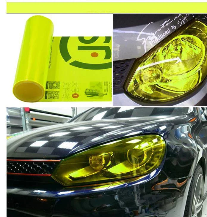 Gloss Transparent Light Black Smoke PVC Film Tint 30 X60cm Auto Car Light Headlight Taillight Tint Vinyl Film Sticker Wrap Cover