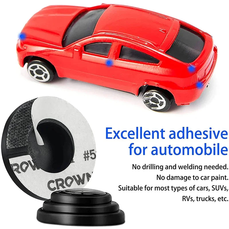 20pcs Car Door Silicone Anti Shock Pad Universal Trunk Sound Insulation Thickening Cushion Stickers Scratch Gaskets