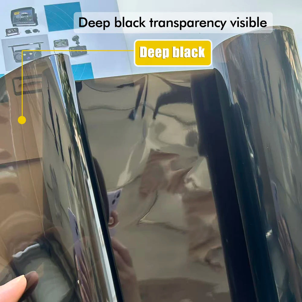 Gloss Transparent Light Black Smoke PVC Film Tint Headlight Taillight Wrap Cover Film Foil Sticker Diy Auto Waterproof Stickers