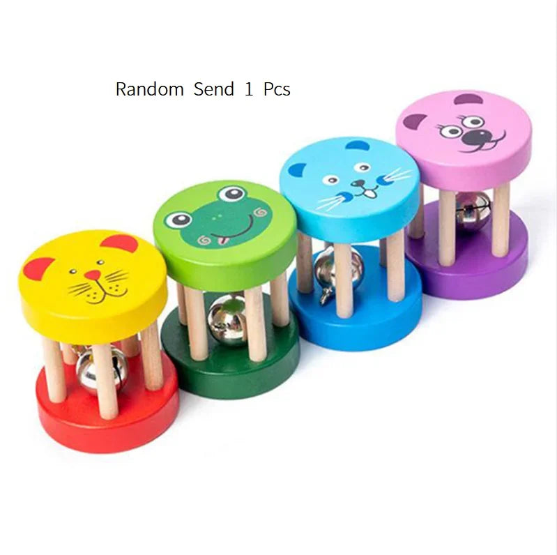 Kids Wooden Musical Instrument Toys Educational Montessori Early Learning Toys Baby Rattle Bell Drum Xylophone Toy Children Gift