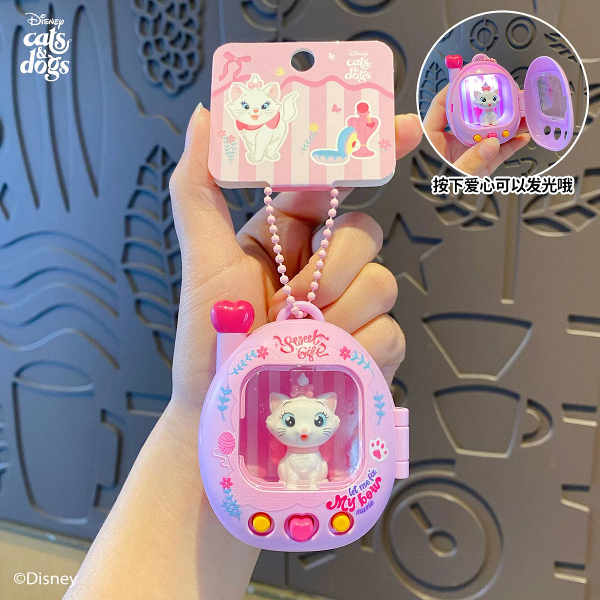 Duo Set Cartoon Anime Lady and The Tramp Cat Dog Action Figure Doll Toy Funny KeyChain Decoration Gifts for Friends