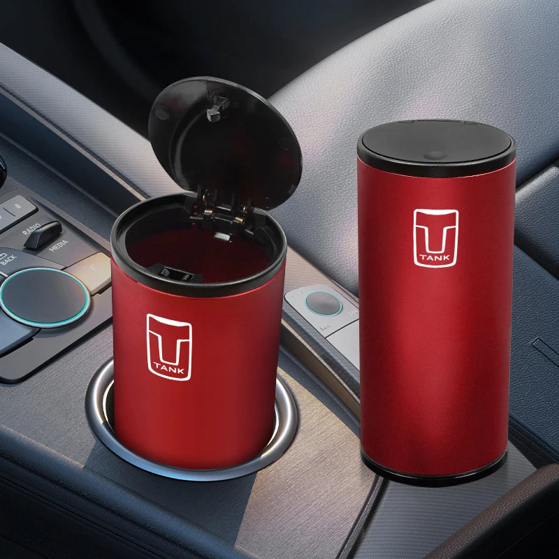 Car Trash Bin Alloy Garbage Can Car Interior Organizer Storage Accessories For Tank SUV 400 Hi4-Z 800 300 Hi4-T 500 Hi4-Z 700