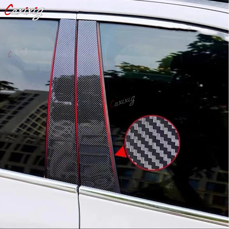 Car Door Window Column BC Pillar Post Trim Sticker Cover for KIA Optima K5 Magentis Lotze 2011 2012 2013 2014 2015 Accessories