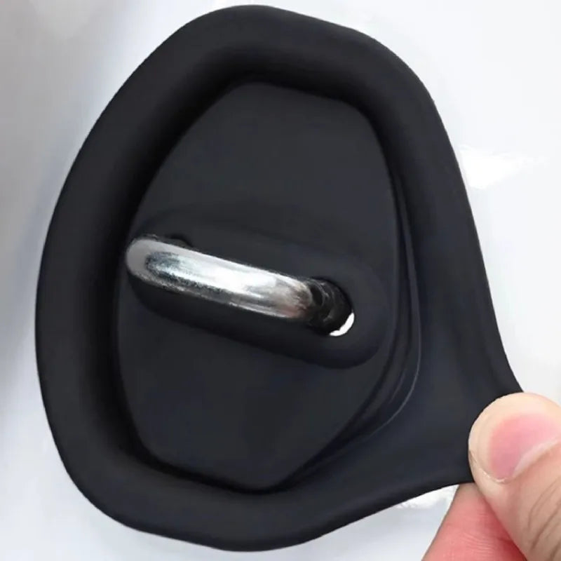 New Upgraded Silicone Stickers Car Door Lock Buckle Cover Anti-collision Protective Set Anti-rust Soundproof Shock Absorbing Pad