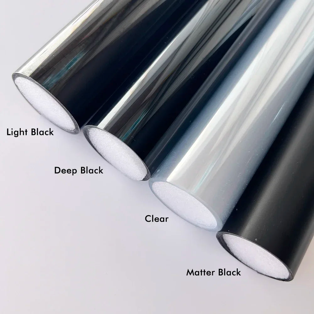 Gloss Transparent Light Black Smoke PVC Film Tint Headlight Taillight Wrap Cover Film Foil Sticker Diy Auto Waterproof Stickers