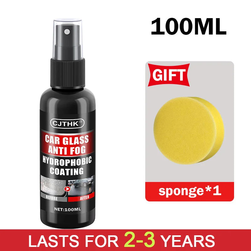 Car Glass Anti-rain Water Spray Repellent Nano Hydrophobic Windshield Rearview Glass Waterproof Anti Rain Polish Care Coating