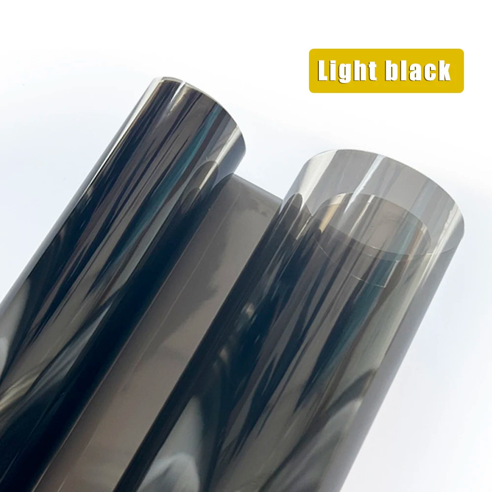 Gloss Transparent Light Black Smoke PVC Film Tint Headlight Taillight Wrap Cover Film Foil Sticker Diy Auto Waterproof Stickers